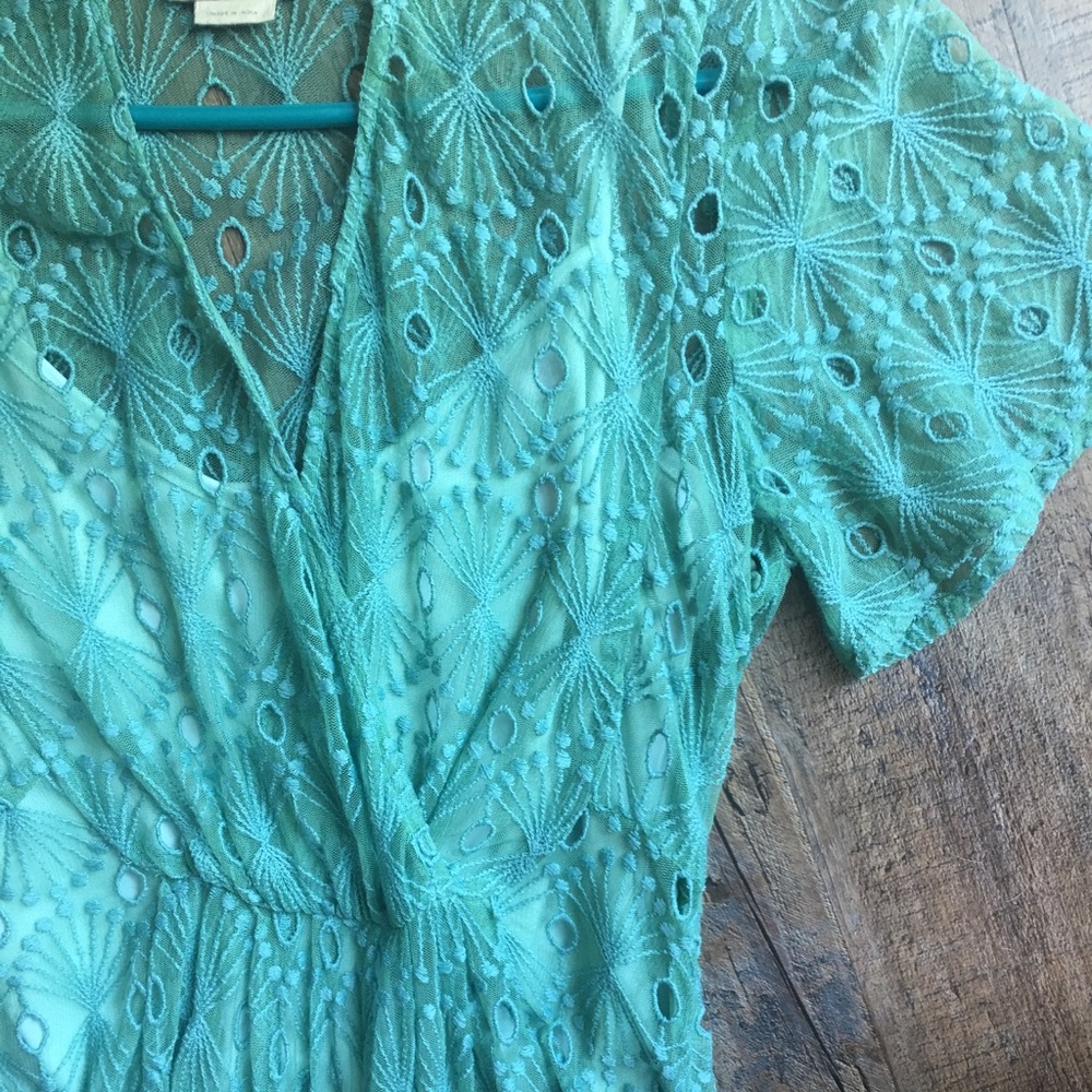 Anthropologie lace ombré midi dress. Sz 2 - Picture 5 of 7